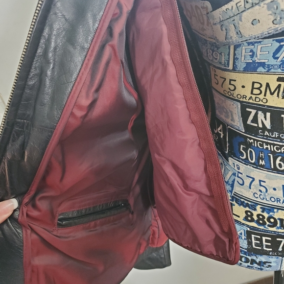 WILSONS LEATHER THINSULATE BLACK FITTED LEATHER JACKET WITH REMOVABLE LINER! - Picture 8 of 16